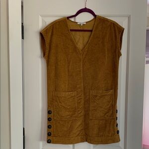 Madewell corduroy tunic dress